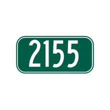 Reflective House Number Sign